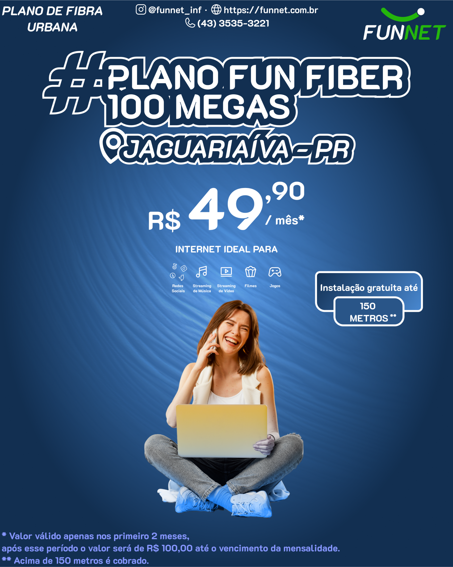 Fibra urbana 100 megas